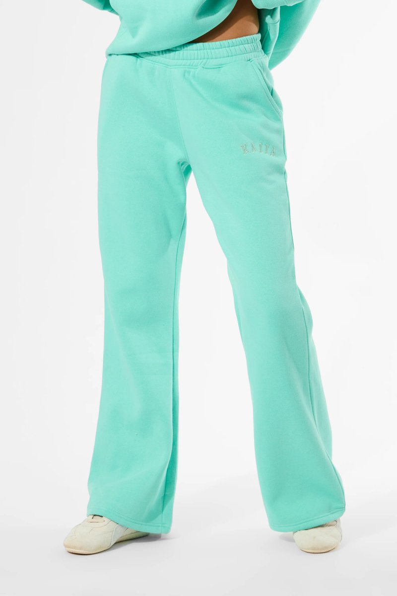 Kaiia Kaiia Logo Wide Leg Joggers Spearmint - 2