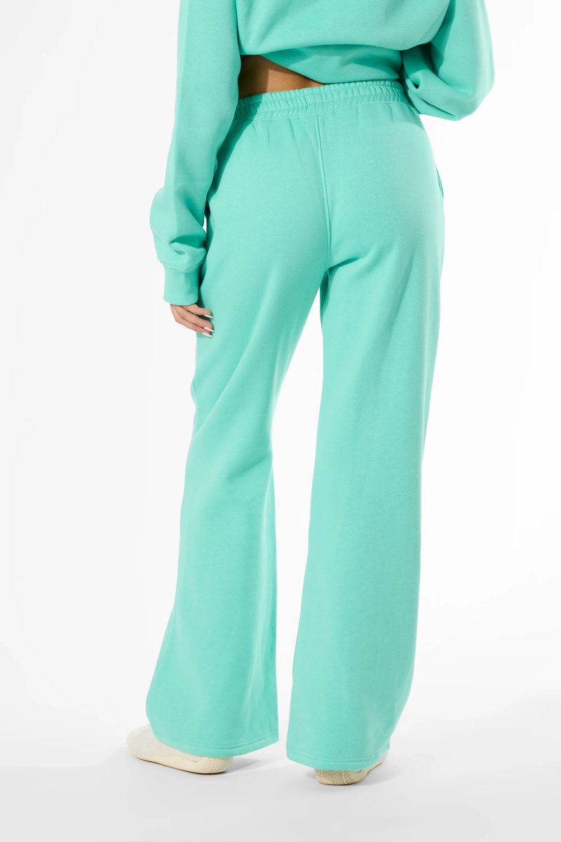 Kaiia Kaiia Logo Wide Leg Joggers Spearmint - 3