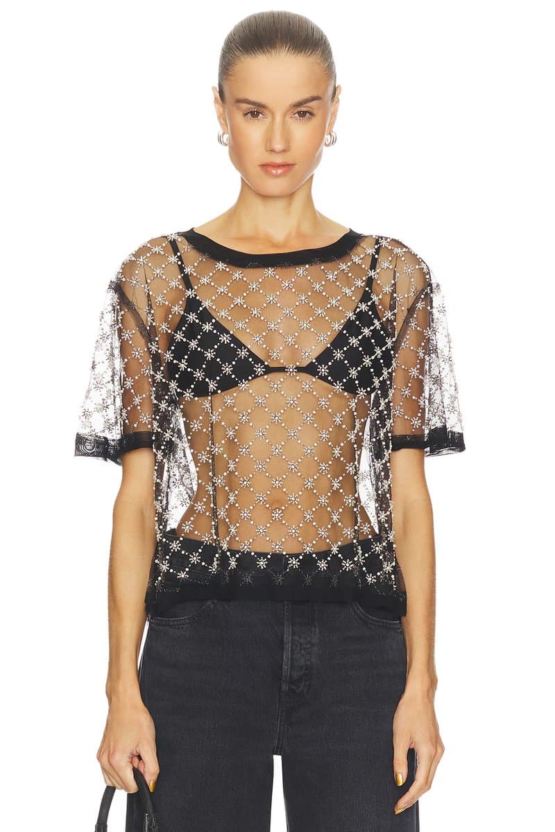 revolve Loir Embellished Knit Top