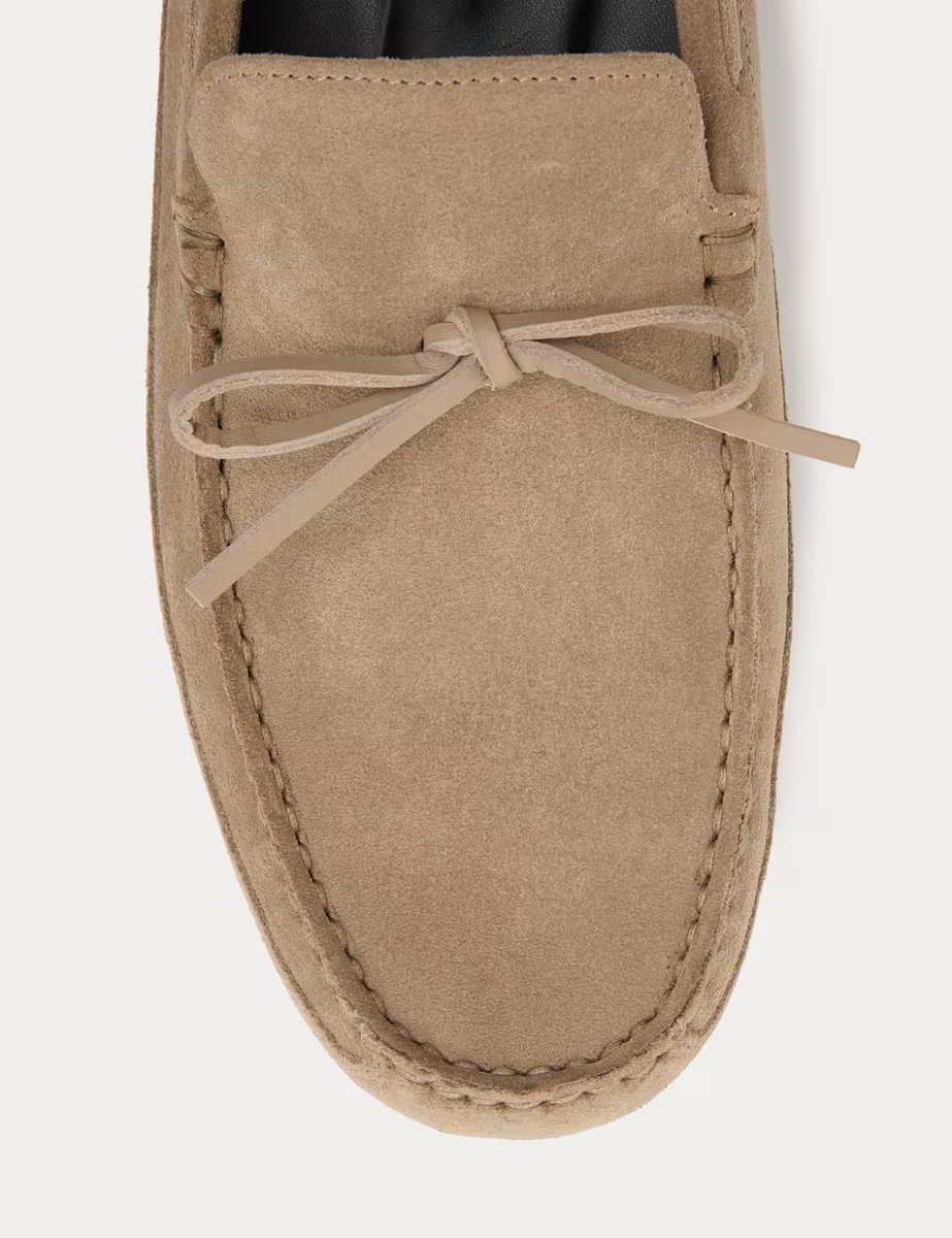 Marks & Spencer M&S Suede Driving Shoes Stone - 2