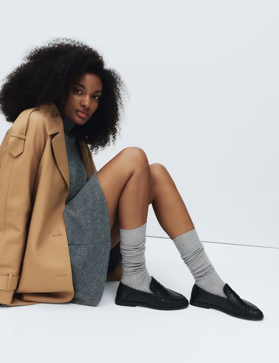 Marks & Spencer M&S Freshfeet™ Supersoft Knee High Socks in Light Grey