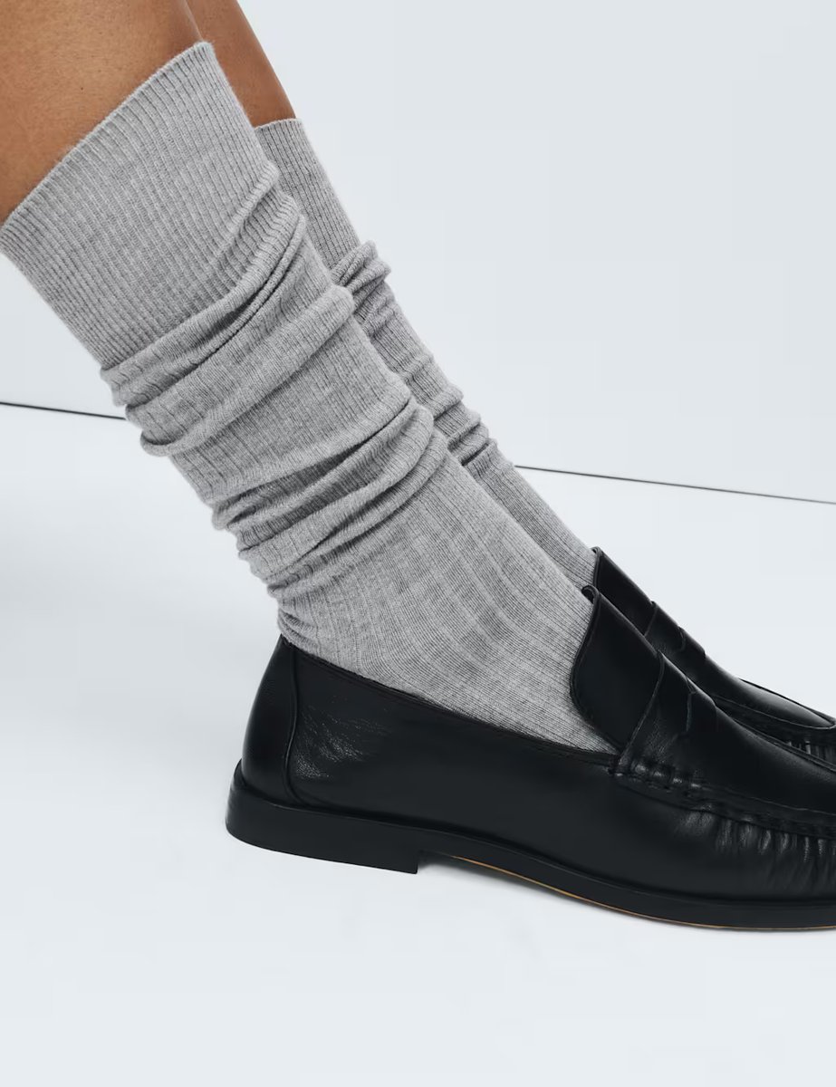 Marks & Spencer M&S 2 Pack Freshfeet™ Supersoft Knee High Socks Light Grey - 2