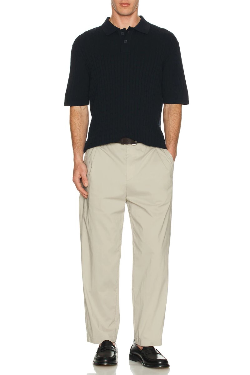 revolve Cable Knit Short Sleeve Polo - 4