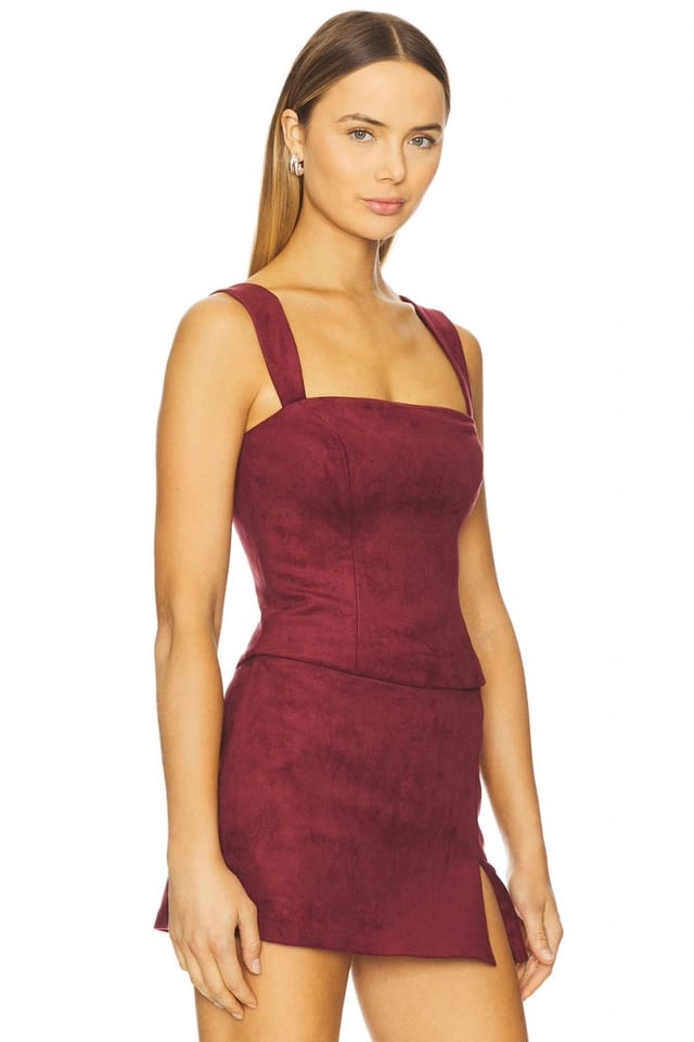 revolve Ceronne Suede Top - 2