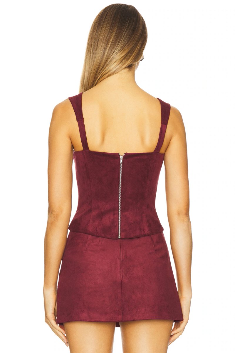 revolve Ceronne Suede Top - 3