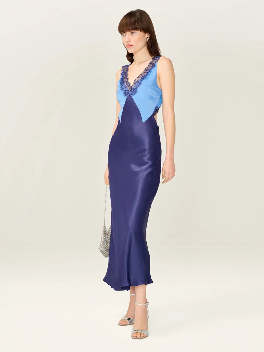 OMNES Caroline Dress in Patriot Blue - 2