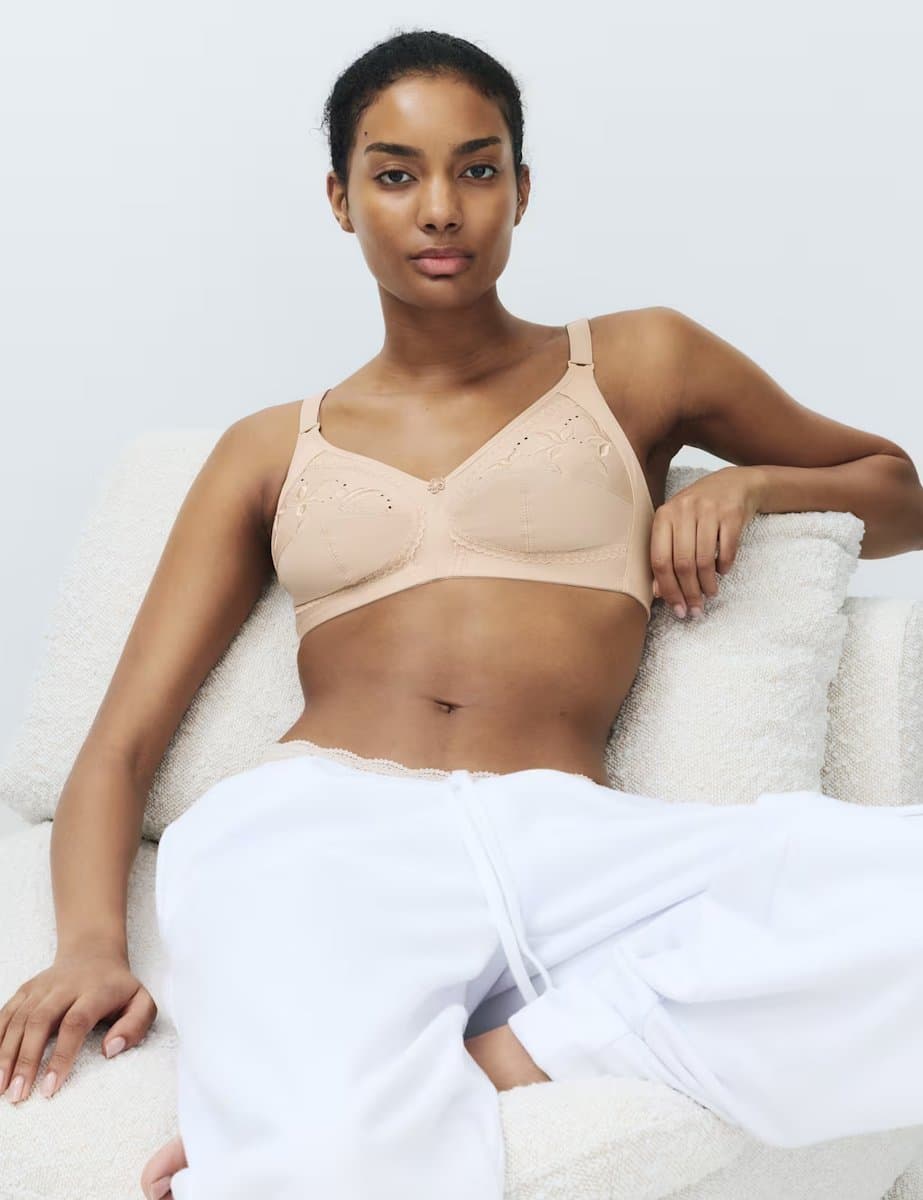 Marks & Spencer M&S Embroidered Total Support Full Cup Bra (A-K) Opal