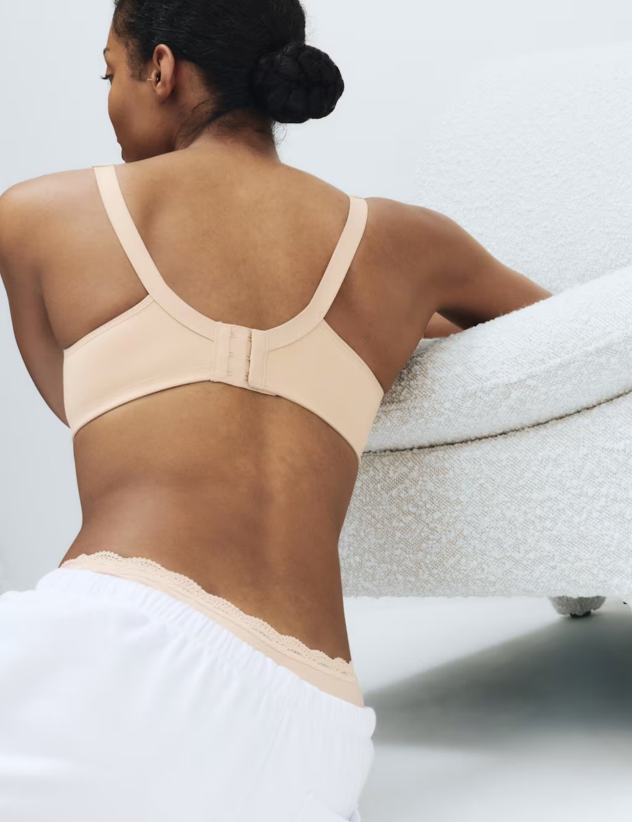 Marks & Spencer M&S Embroidered Total Support Full Cup Bra (A-K) Opal - 4