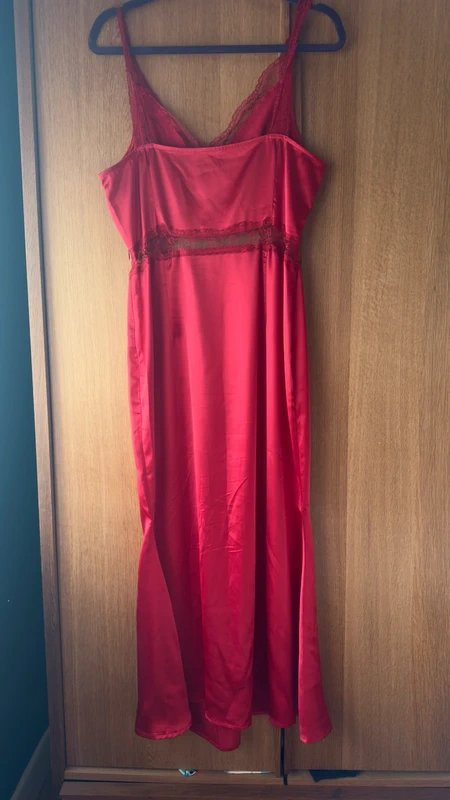 Never Fully Dressed Never fully dressed red lace satin party dress - 3