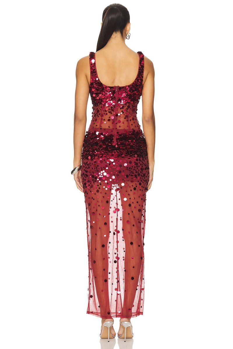 revolve Lydia Sequin Maxi Dress - 3