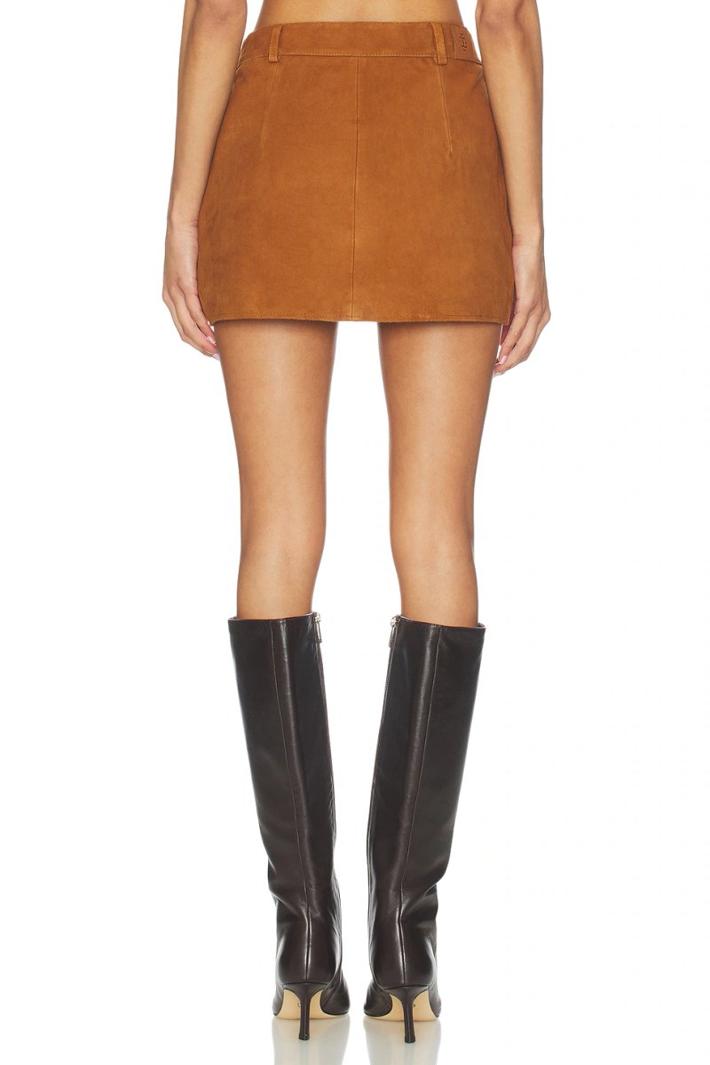 revolve Suede Mini Skirt - 4