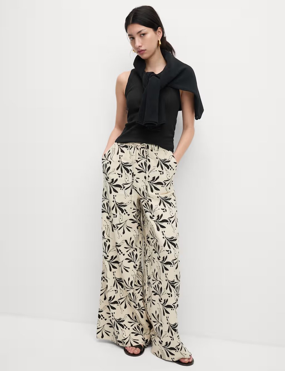 Marks & Spencer M&S Cotton Rich Ribbed Scoop Neck Bra Vest Top Black - 3