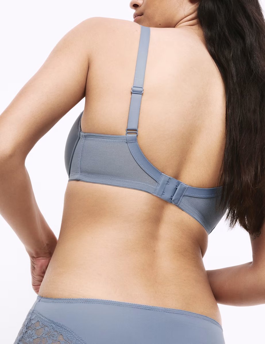 Marks & Spencer M&S 3pk Lace Trim Wired Extra Support Bras F-H Grey Blue - 4