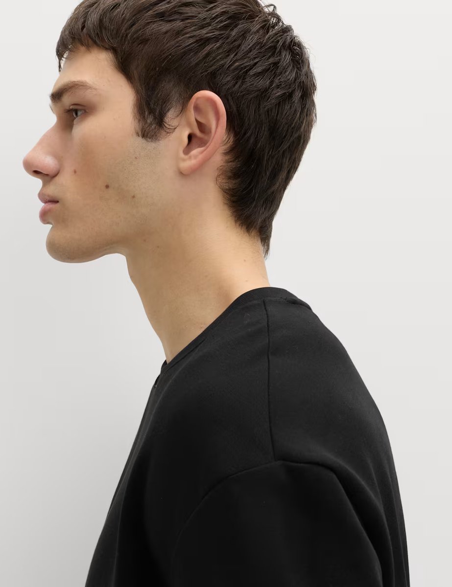 Marks & Spencer M&S Cotton Blend Ultimate Performance T-Shirt Black - 2