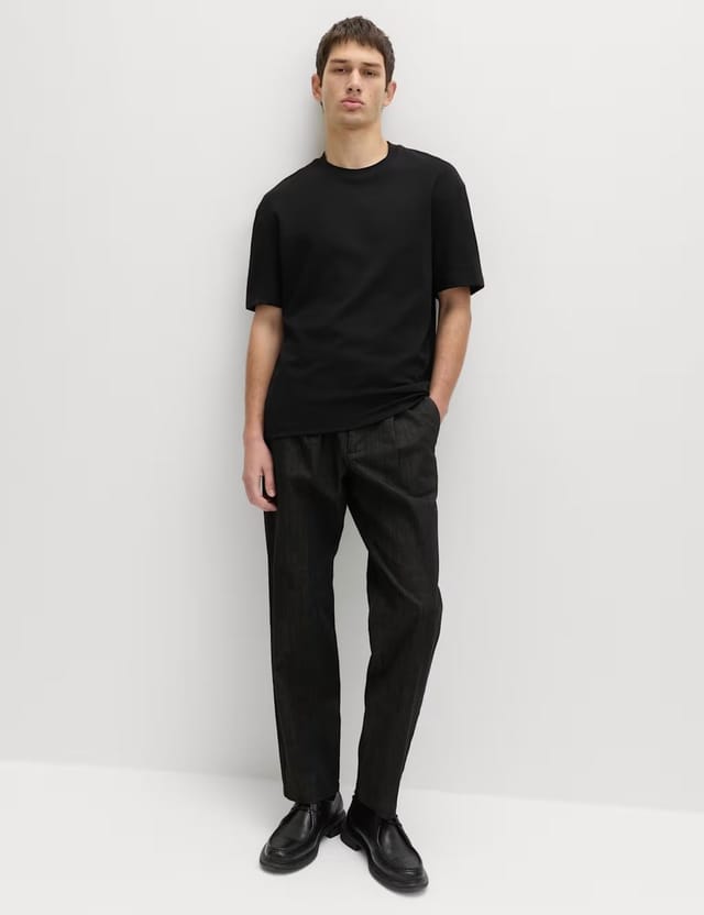 Marks & Spencer M&S Cotton Blend Ultimate Performance T-Shirt Black - 3