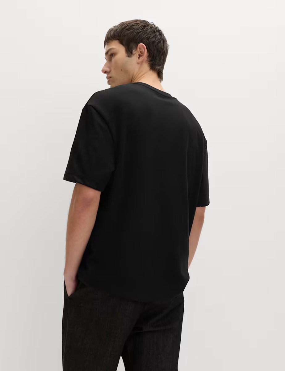 Marks & Spencer M&S Cotton Blend Ultimate Performance T-Shirt Black - 4