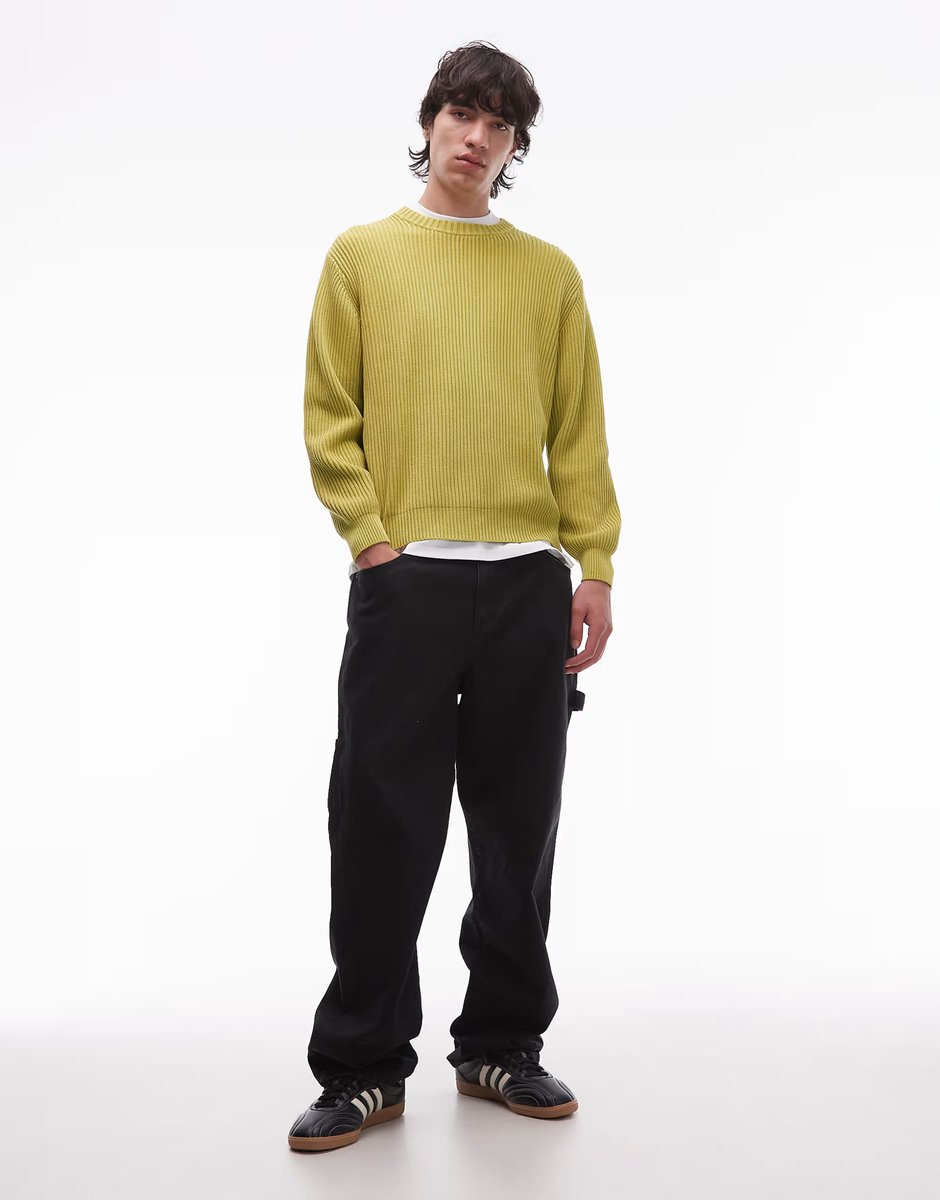 ASOS Gramicci knitted jumper in light green - 2