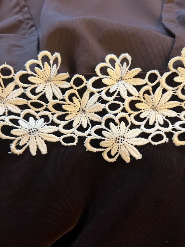 Handmade Vintage Handmade Women's Brown Silk Velvet Blouse Victoriana, Steampunk UK 10 - 3