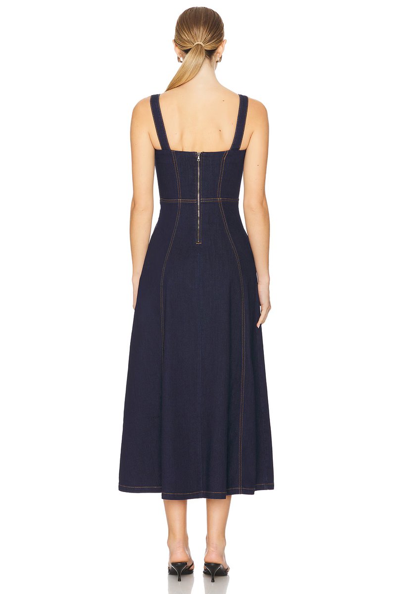 revolve Lilah Denim Midi Dress - 3