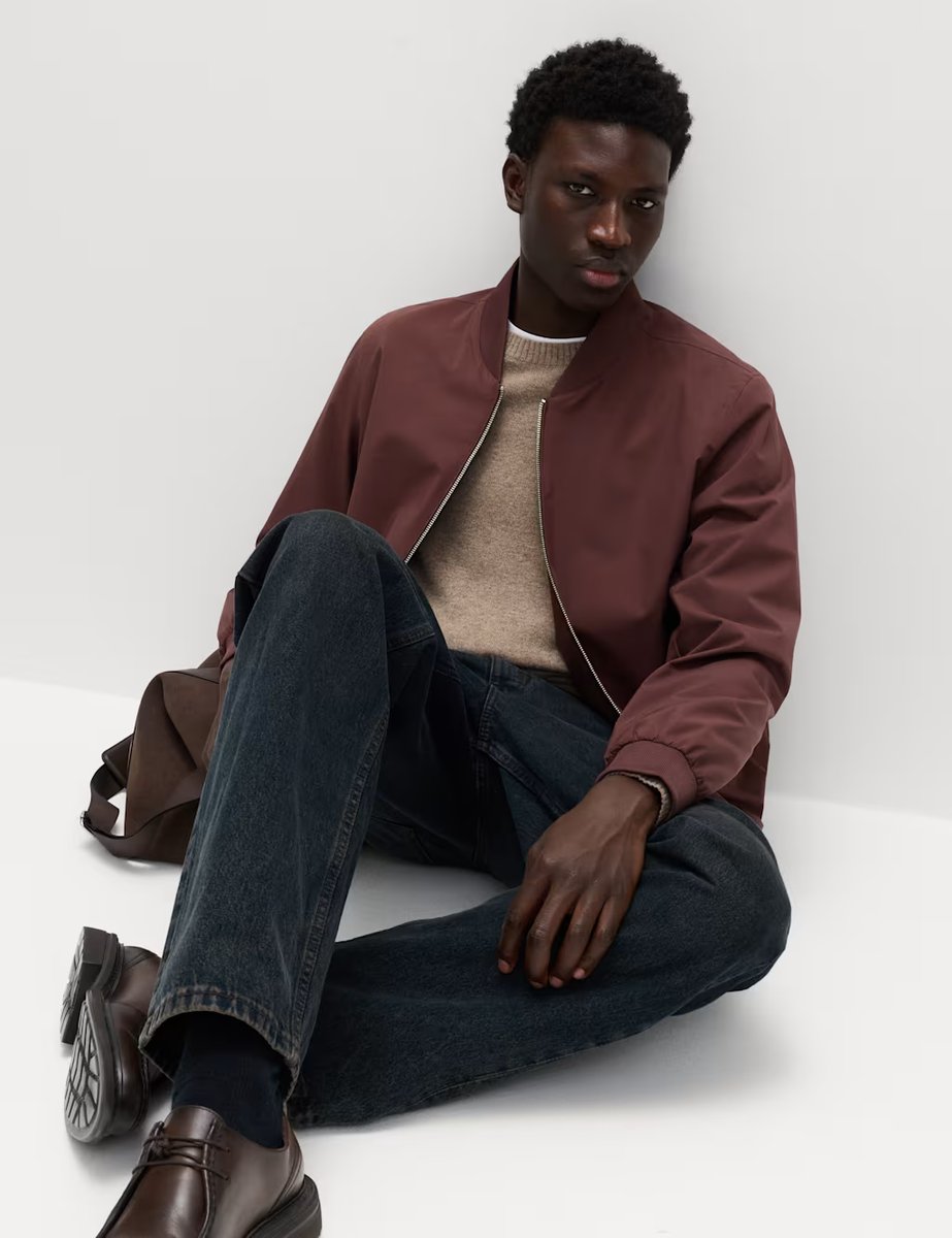 Marks & Spencer M&S Bomber Jacket with Stormwear™ Sable - 2