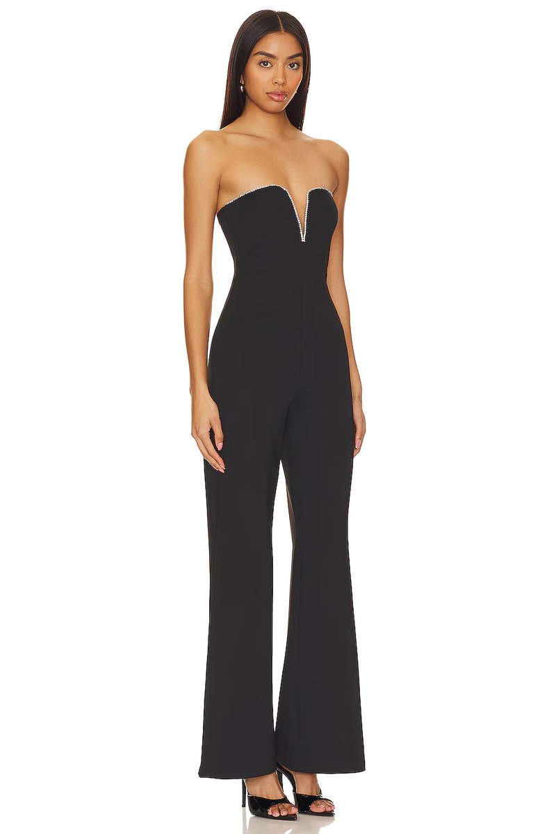 revolve Crystal Scuba Jumpsuit - 3