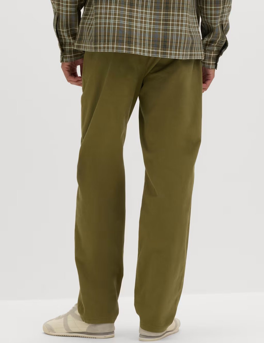 Marks & Spencer M&S Regular Fit Stretch Chinos Olive - 4
