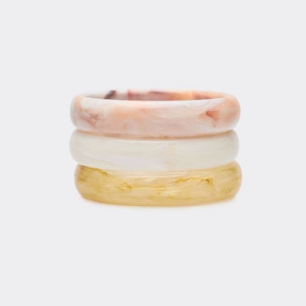 EGO EGO Pink Multi Resin Triple Bangle Pack