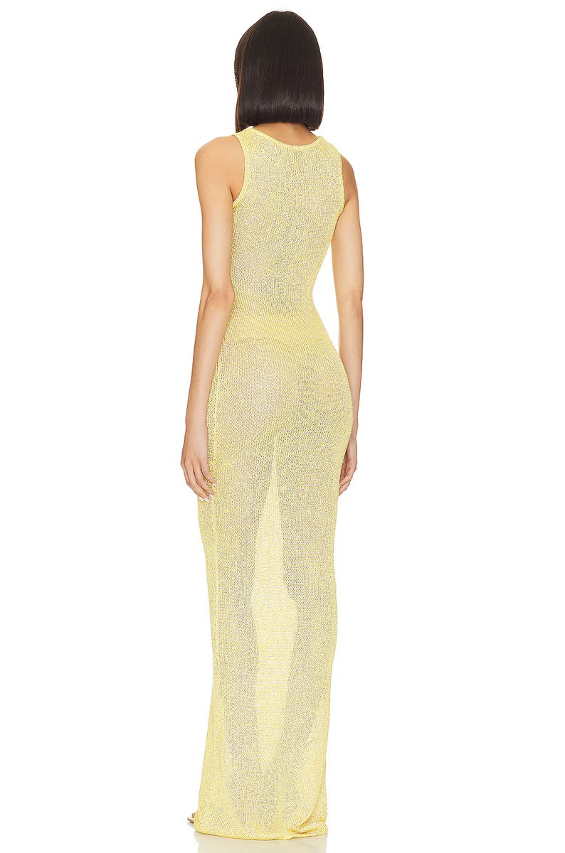revolve Natalia Dress - Chartreuse Sequin - 3