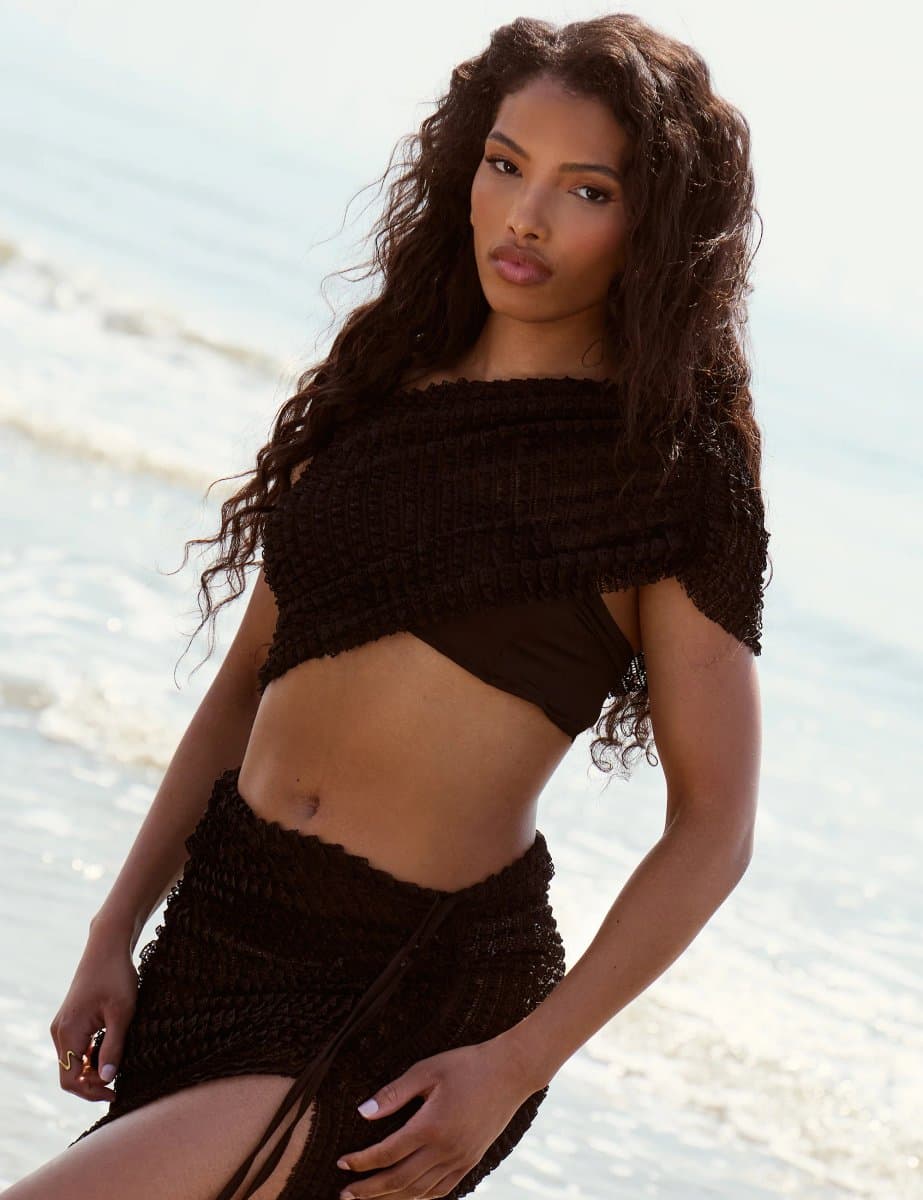 Public Desire Public Desire UK One Shoulder Asymmetric Top in Black