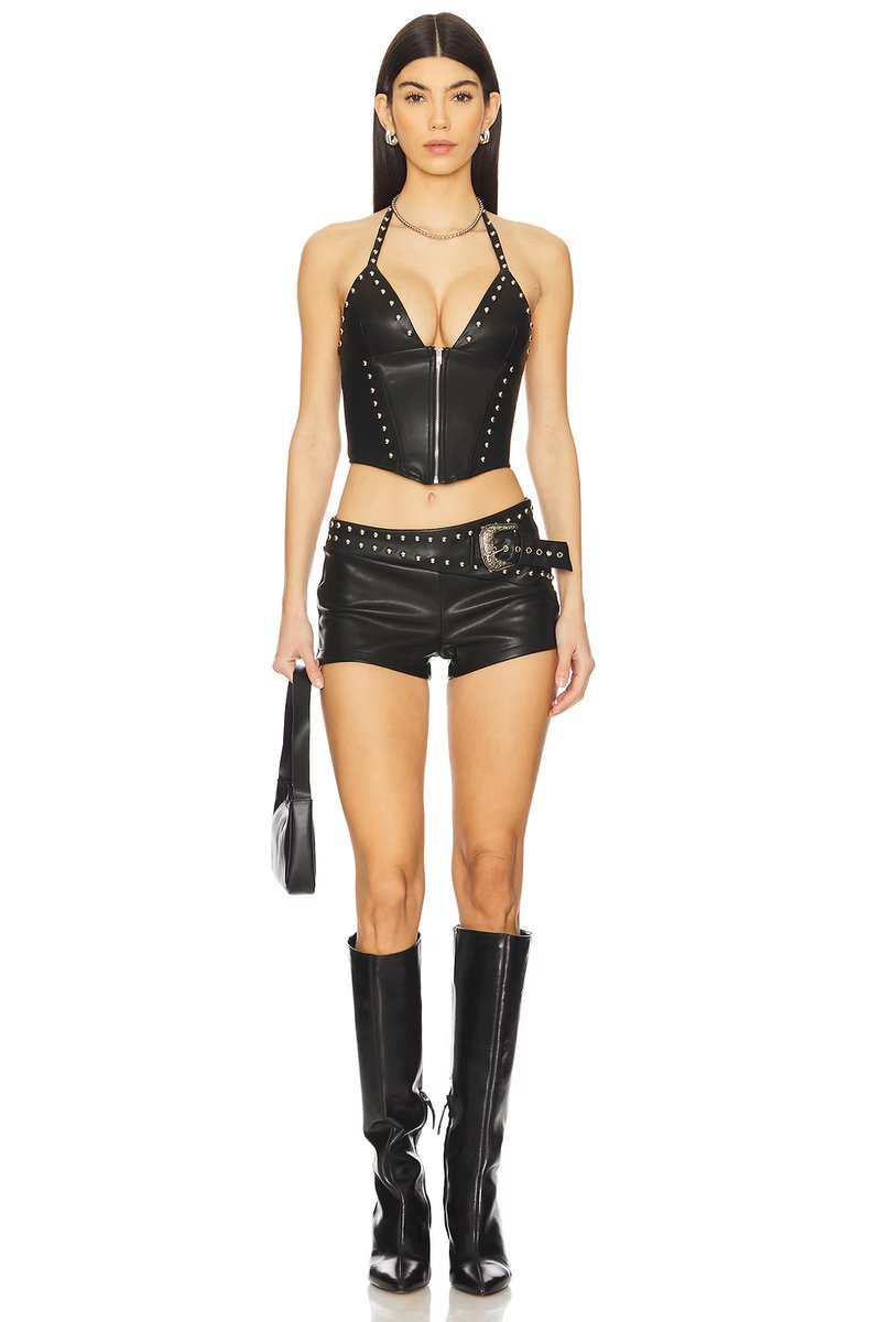 revolve Melisa Faux Leather Top - 4