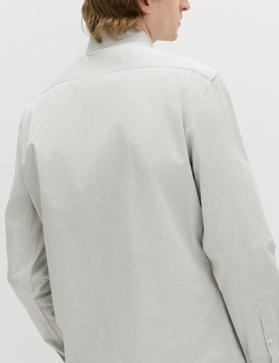 Marks & Spencer M&S Regular Fit Pure Cotton Marl Shirt Green Mix - 3