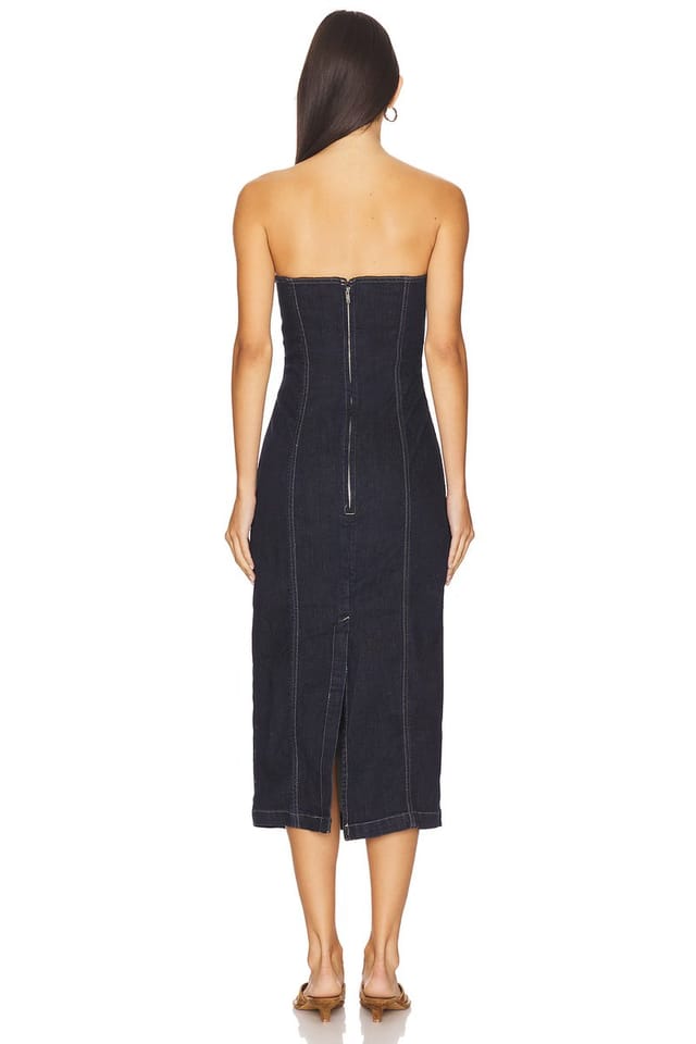 revolve Esme Strapless Midi Dress - 3