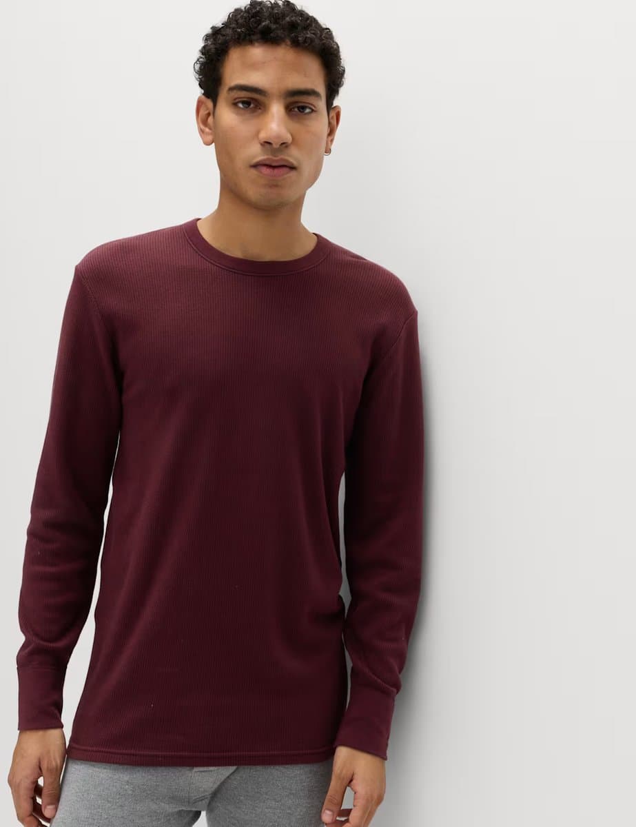 Marks & Spencer M&S Heatgen™ Medium Thermal Long Sleeve Tops Burgundy