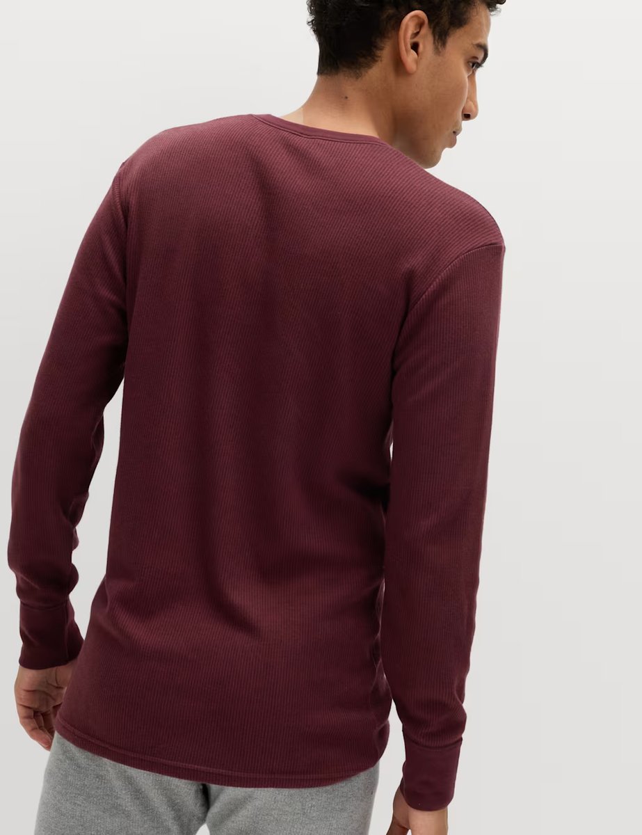 Marks & Spencer M&S Heatgen™ Medium Thermal Long Sleeve Tops Burgundy - 3