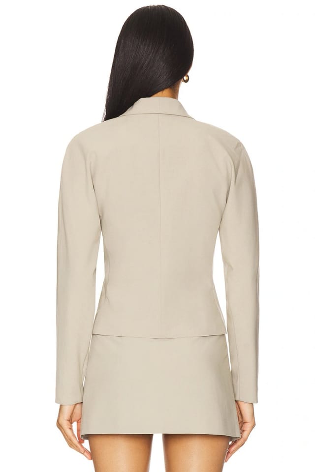 revolve Liah Blazer Top in Khaki - 3