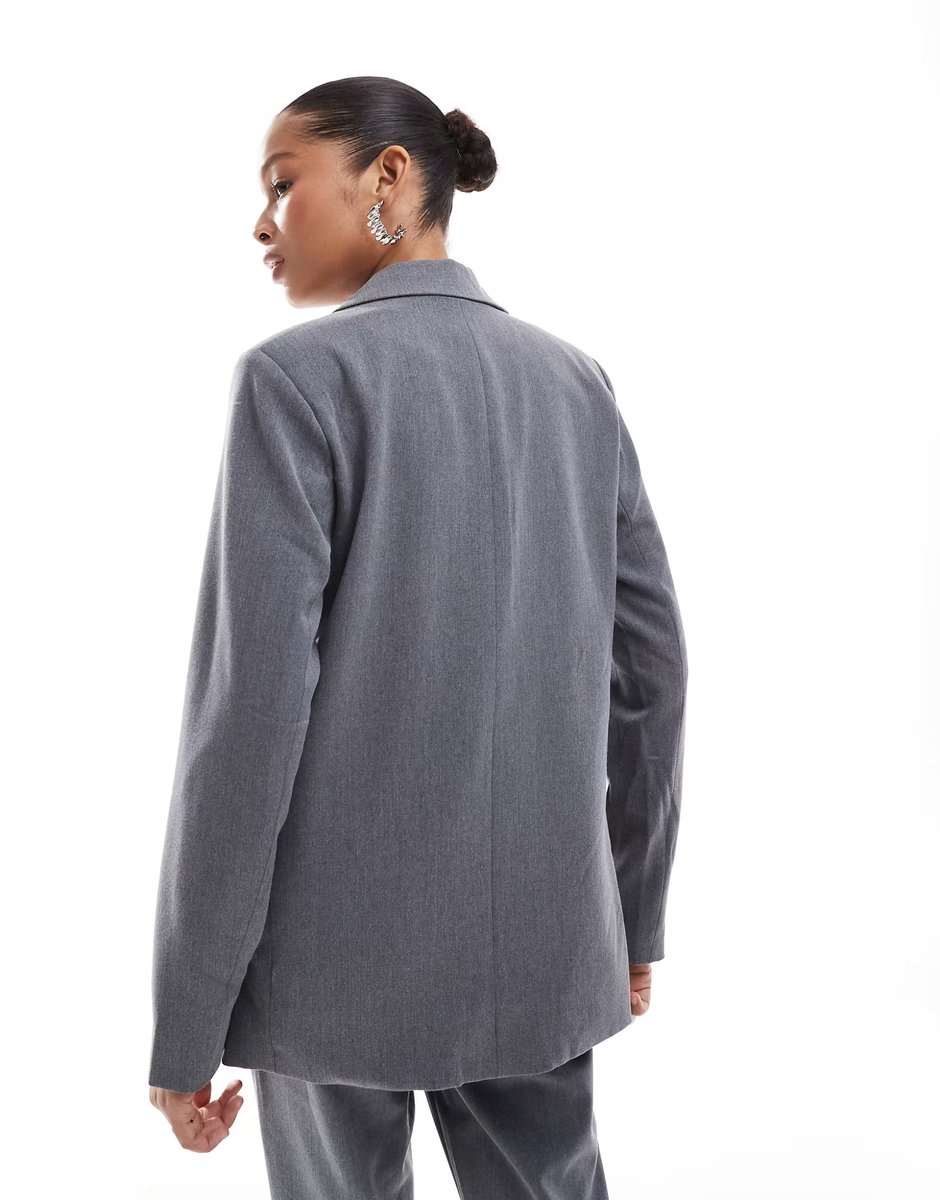 ASOS Vila tailored blazer co-ord in grey - 4