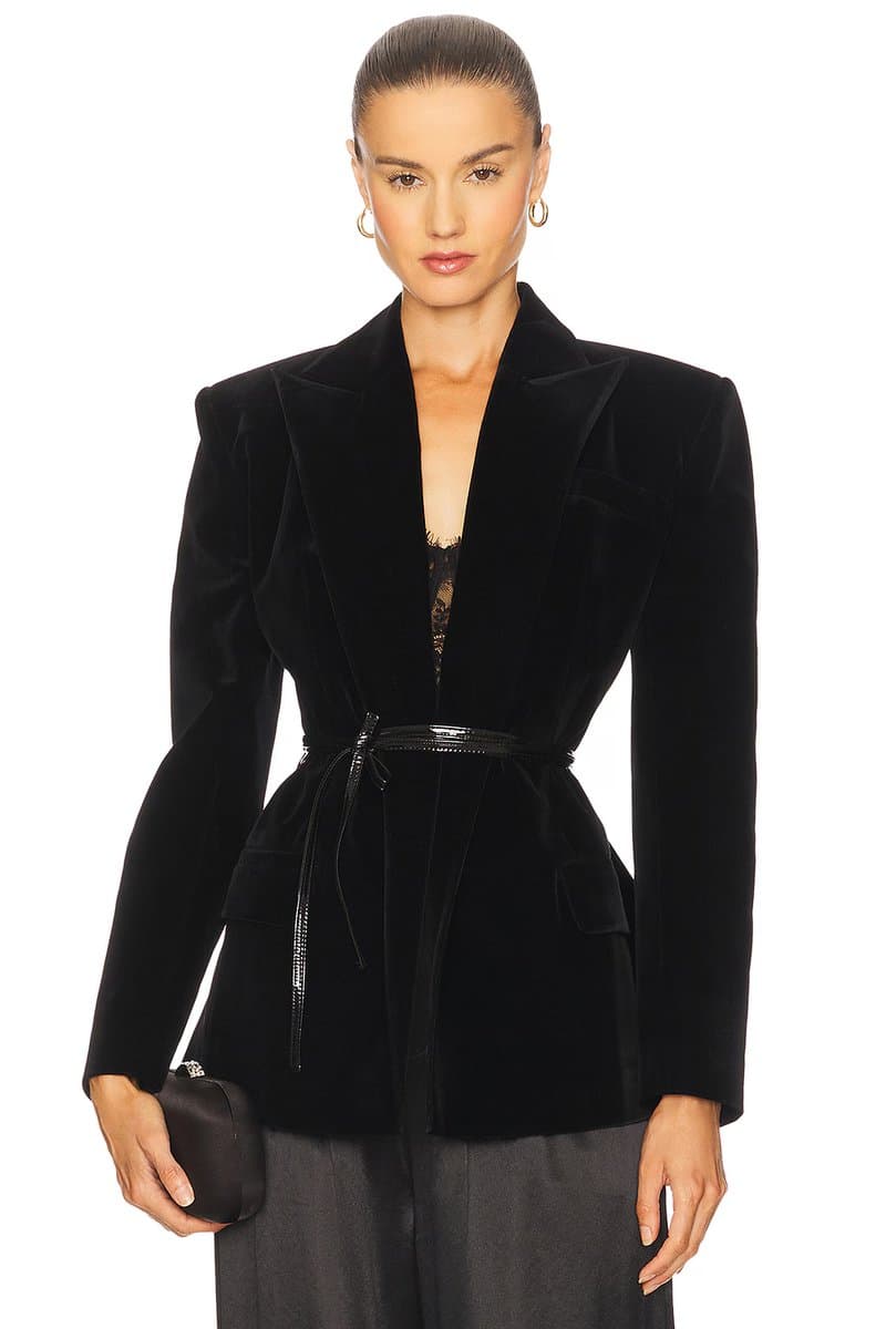 revolve Revolve Belt Detailed Jacket in Black