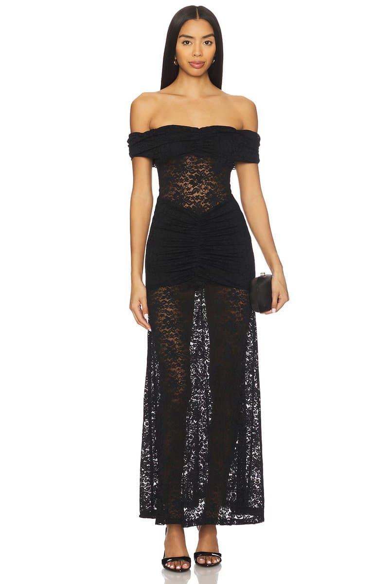 revolve Vaneya Lace Maxi Dress