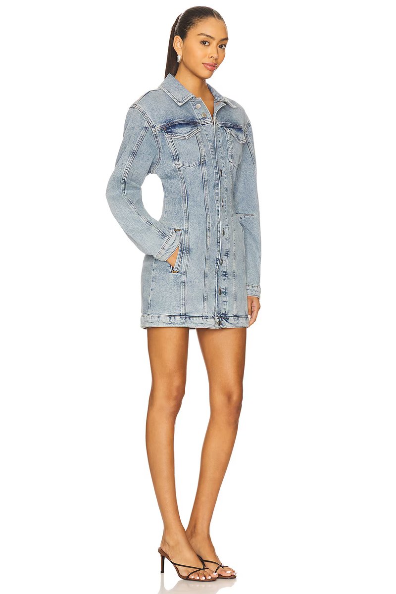 revolve Barrel Long Sleeve Mini Dress - 3