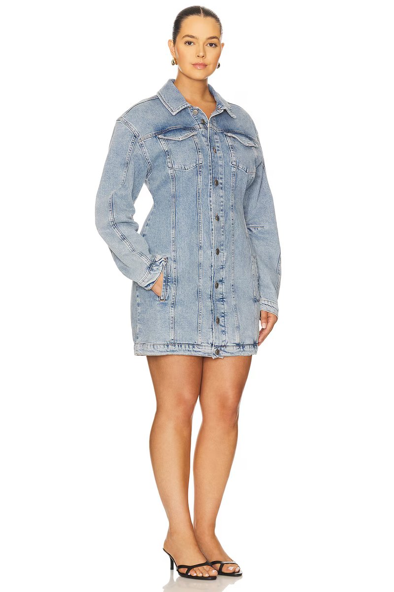 revolve Barrel Long Sleeve Mini Dress - 4