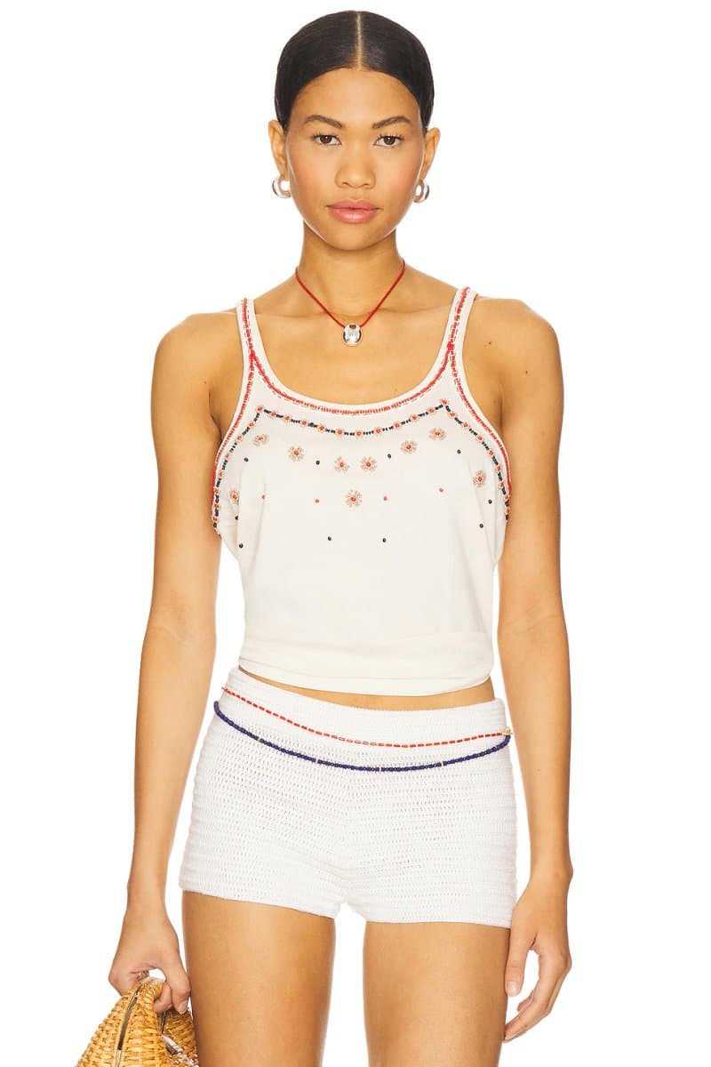 revolve Beaded Slim Tank
