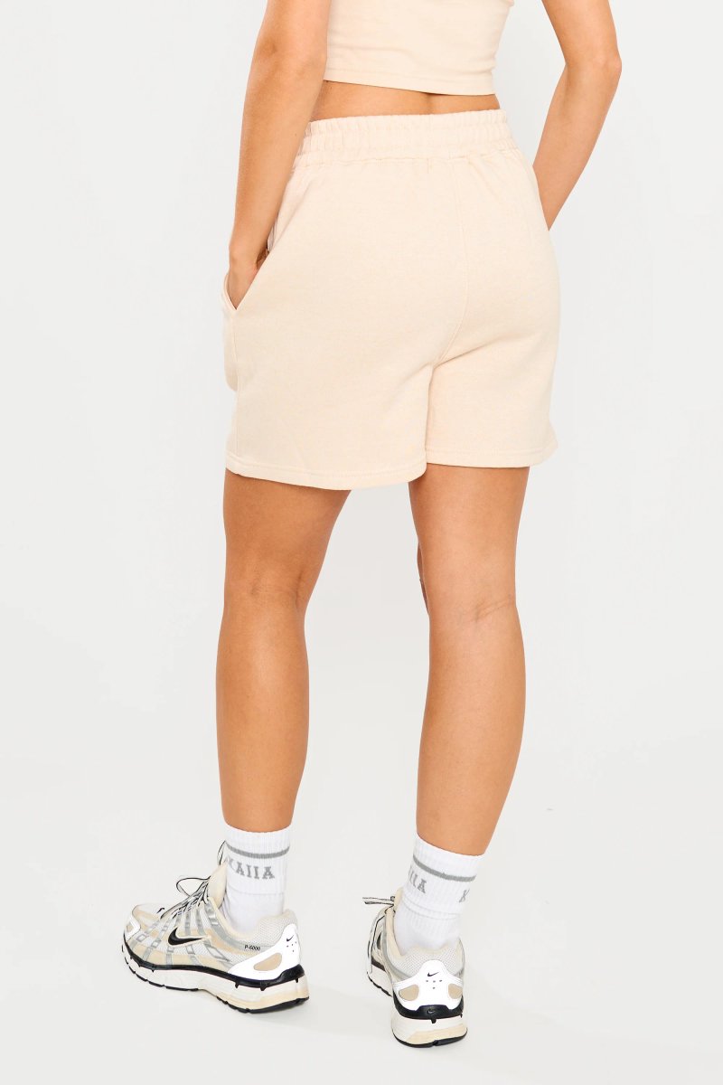 Kaiia Kaiia Logo Sweat Shorts Cream - 4