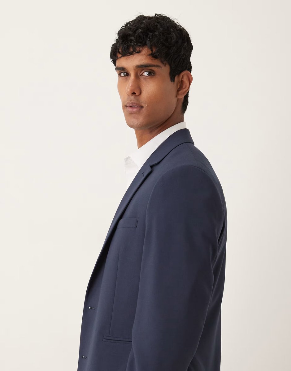 ASOS ASOS DESIGN slim suit jacket in navy - 4