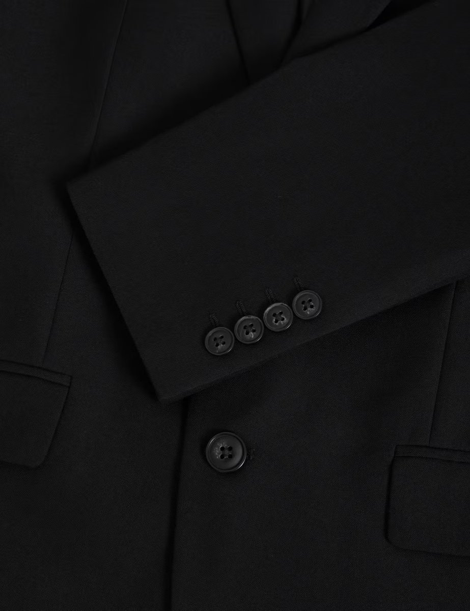 Marks & Spencer M&S Slim Fit Machine Washable Suit Jacket Black - 2