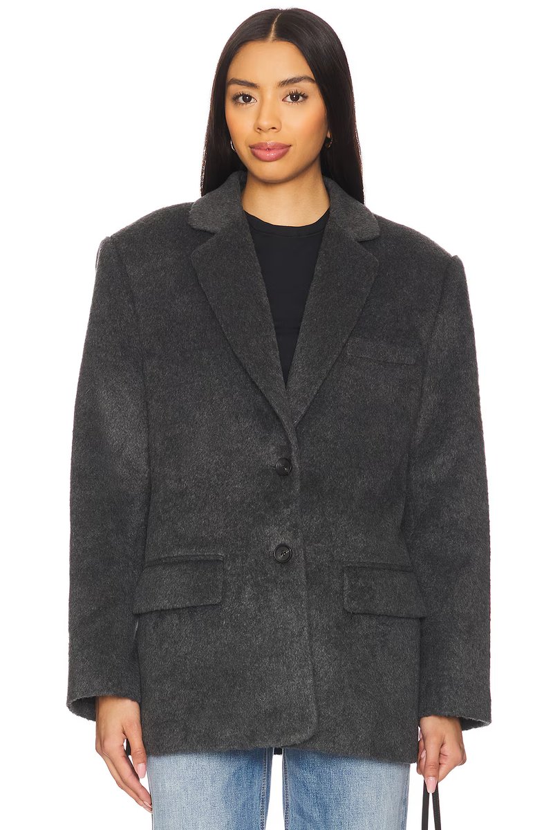 revolve Wool Blend Blazer - 2