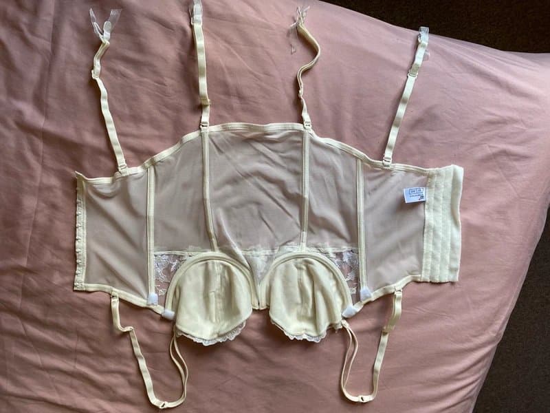 Pretty Polly Pretty Polly Fully boned corset with suspenders 32D