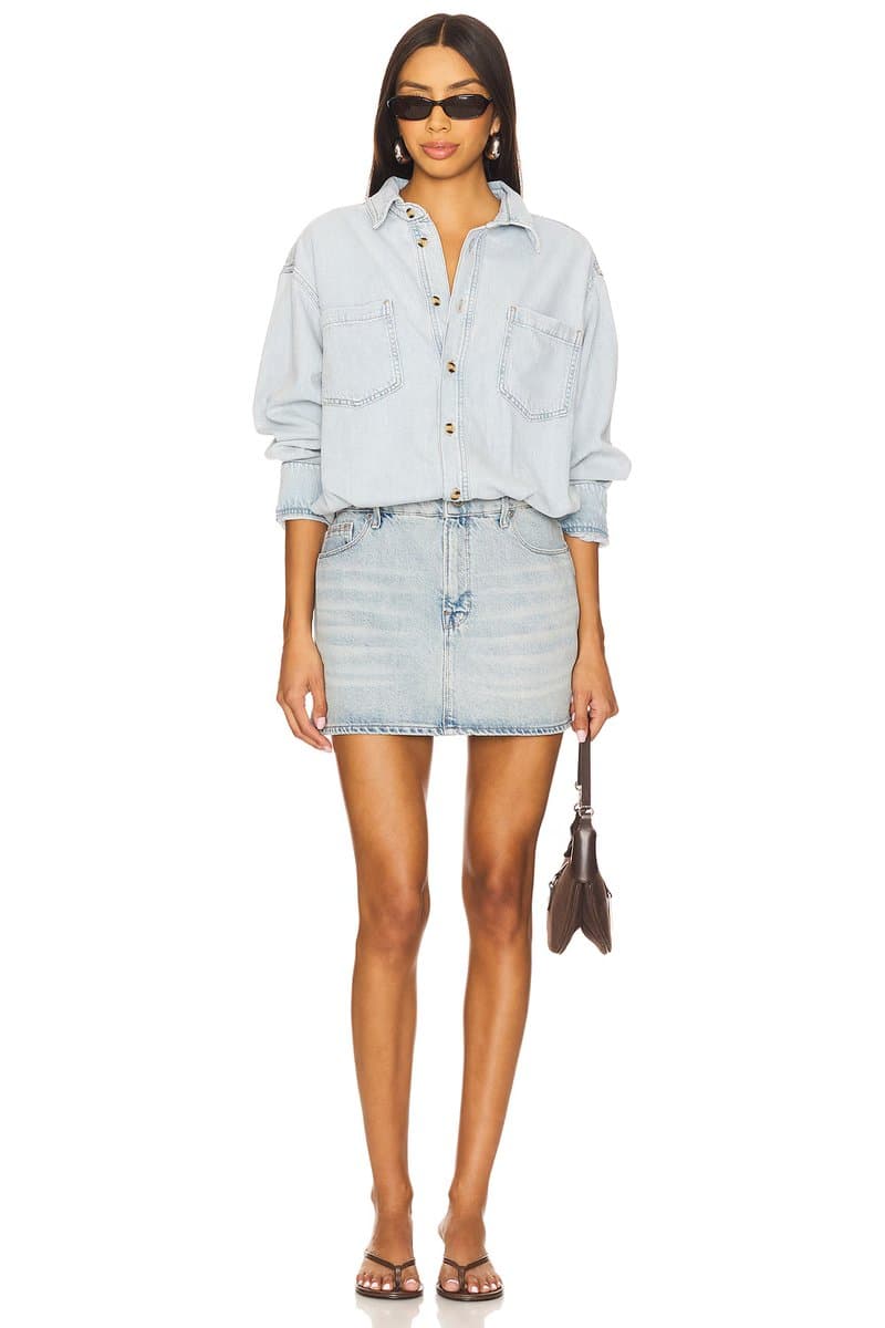 revolve Denim Shirt Dress