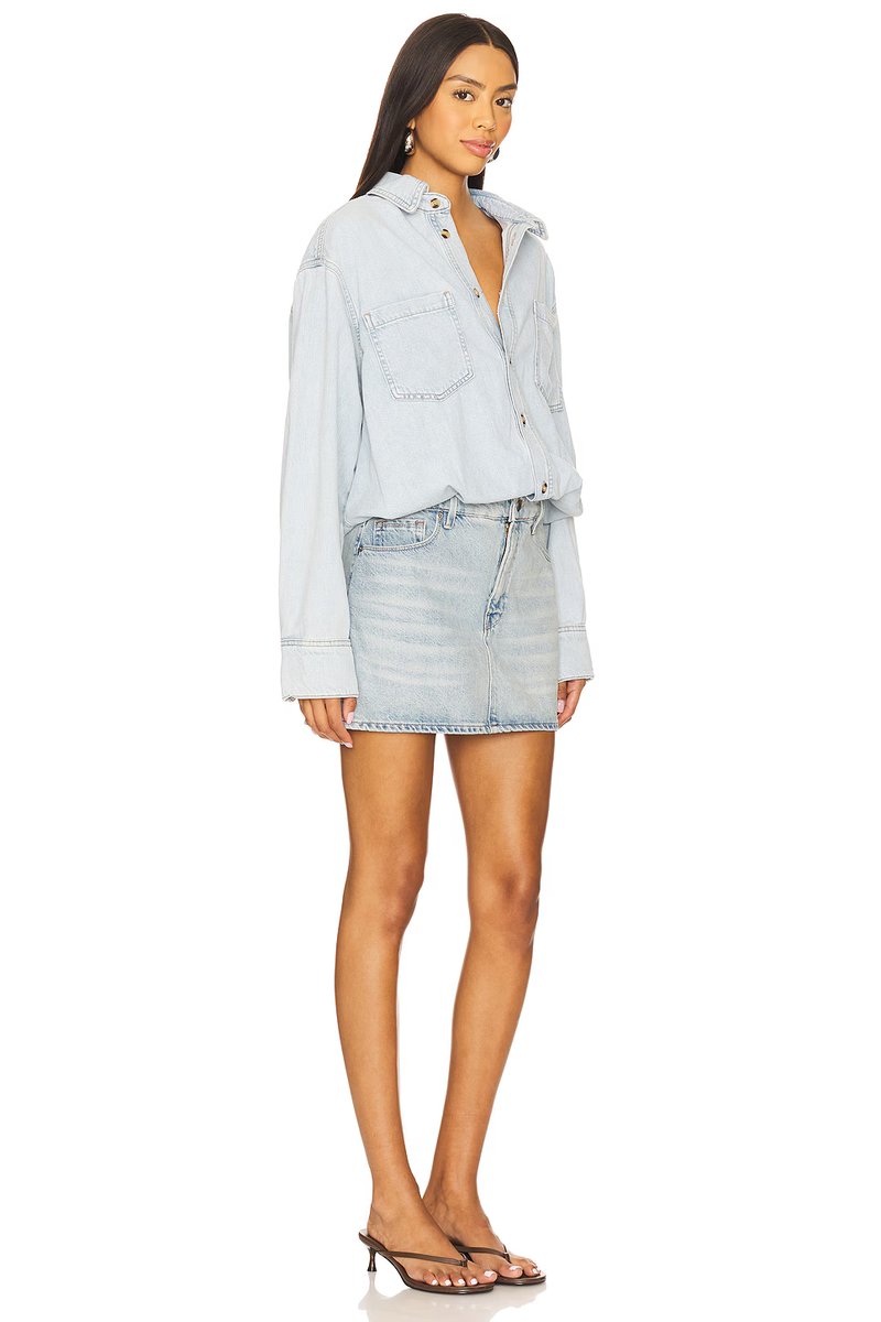 revolve Denim Shirt Dress - 3