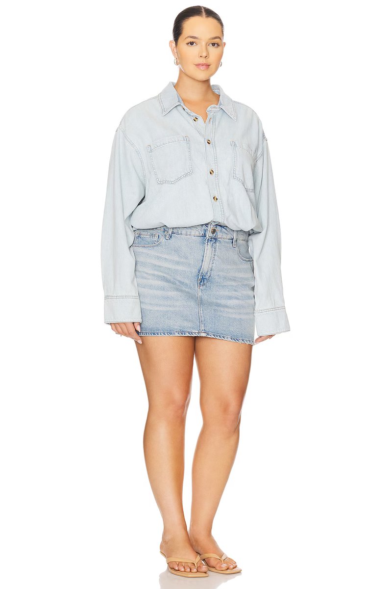 revolve Denim Shirt Dress - 4