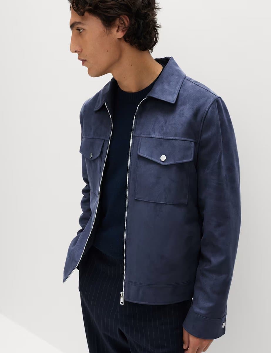 Marks & Spencer M&S Faux Suede Trucker Indigo